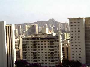 Judy under Diamond Head