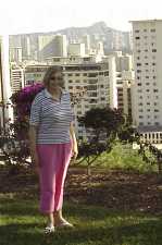 Judy under Diamond Head